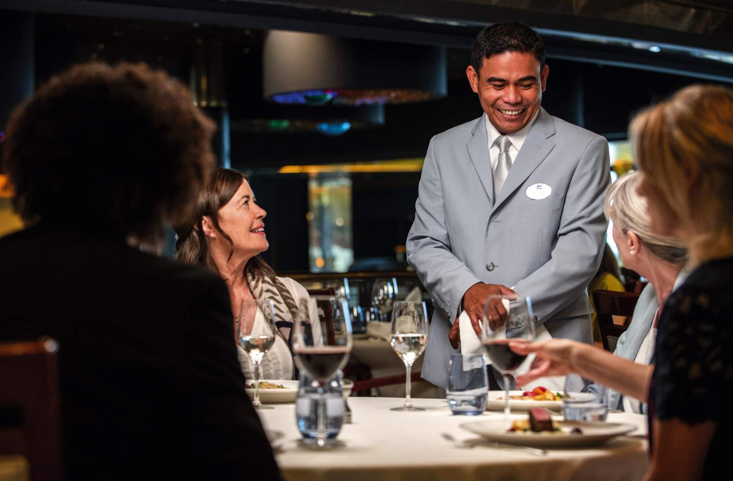 Fred Olsen Cruise Lines BOREALIS HRAurora Restaurant - Waiter.jpg